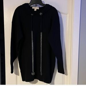 Michael Kors Black Hooded Sweater
